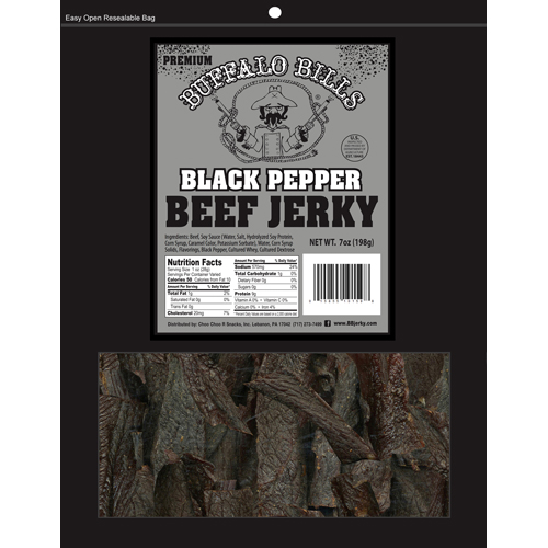 Buffalo Bills Premium Black Pepper Beef Jerky Pieces - 7oz