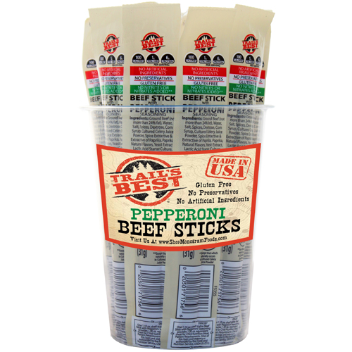 Trail's Best 1.1oz Beef Sticks - 16-ct Tub