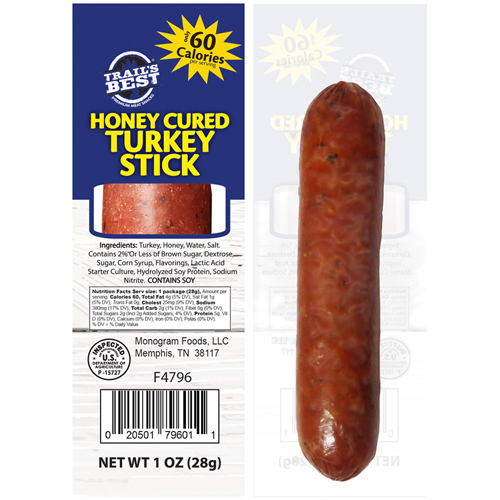 Trail’s Best 1oz Honey Cured Turkey Sticks - 20-ct Box