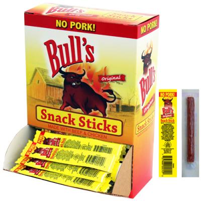 Bull's Original 0.25oz Snack Sticks - 100-ct Boxes