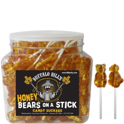 Buffalo Bills Honey Bears On A Stick - 48-Ct Tubs