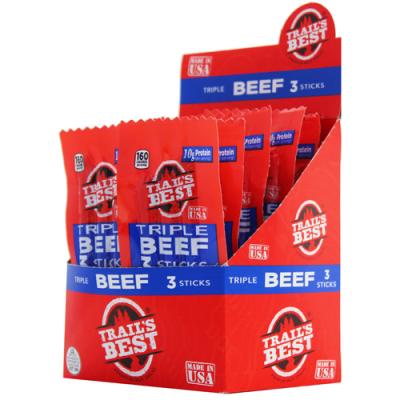 Trail's Best 1.5oz Triple Beef Stick Packs - 12-Ct Box