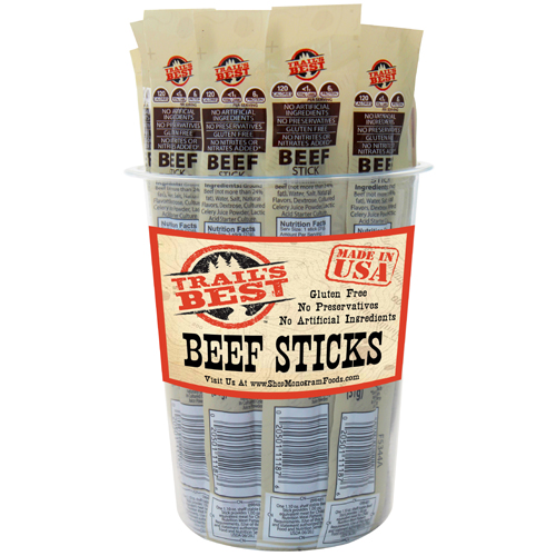 Trail's Best Beef Sticks in 2 Great Flavors - Beef and Pepperoni